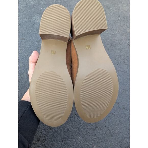 Steve Madden Morocco Leather Gladiator Low Block Heel Lace Up Cut Out Sandals 7 - Picture 6 of 7